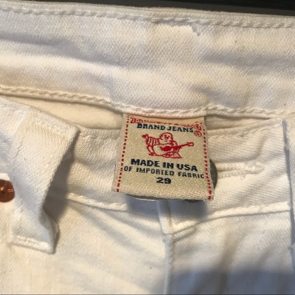 True Religion white cropped jeans - Picture 2 of 4